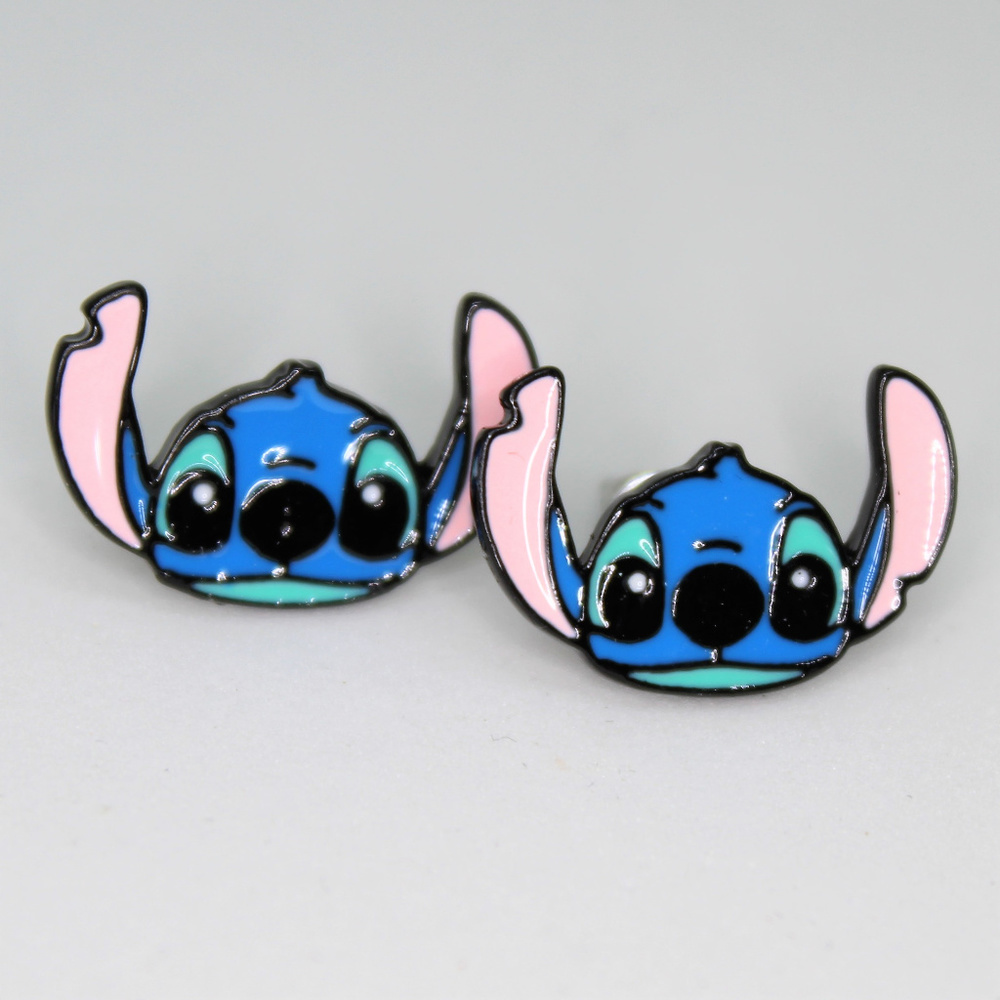 Disney's Stitch Enameled Stud Earrings